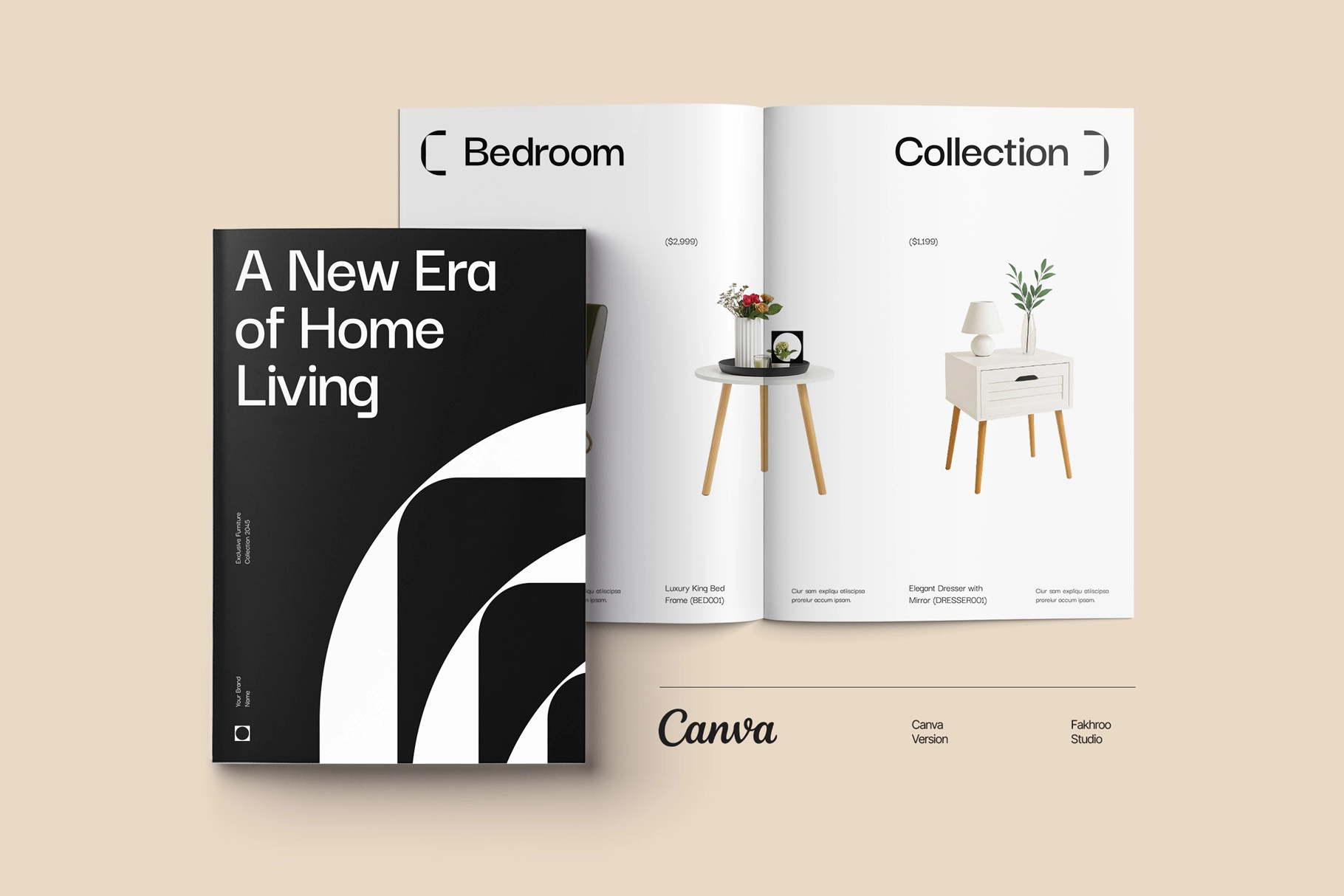 FURR - Furniture Product Catalog Canva Template