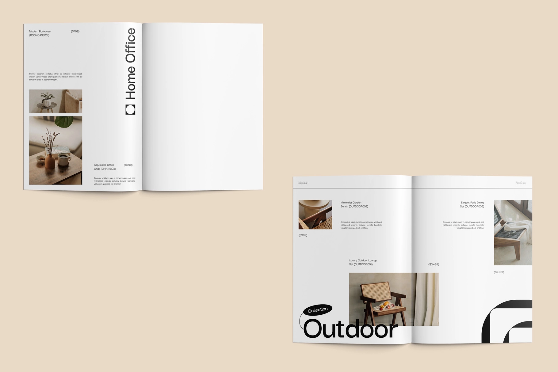 FURR - Furniture Product Catalog Canva Template