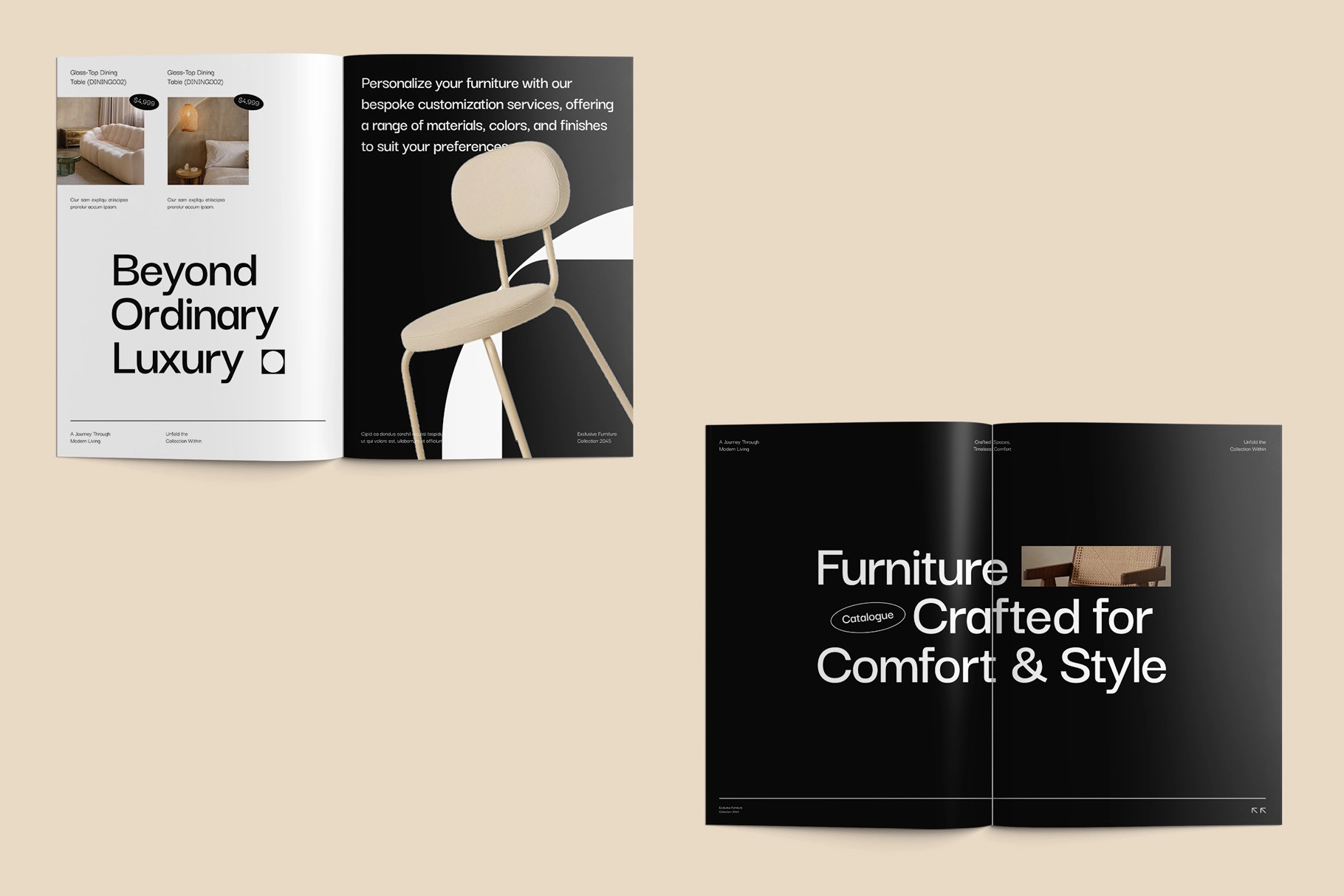 Furniture Product Catalog Ms. Word Template
