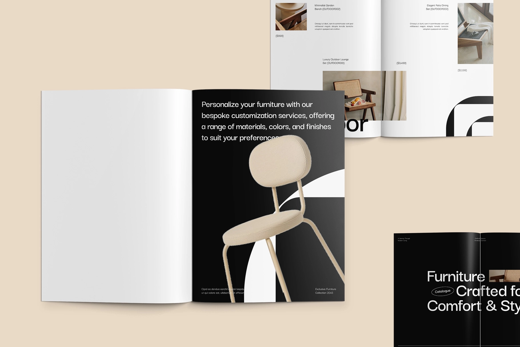 Furniture Product Catalog Ms. Word Template