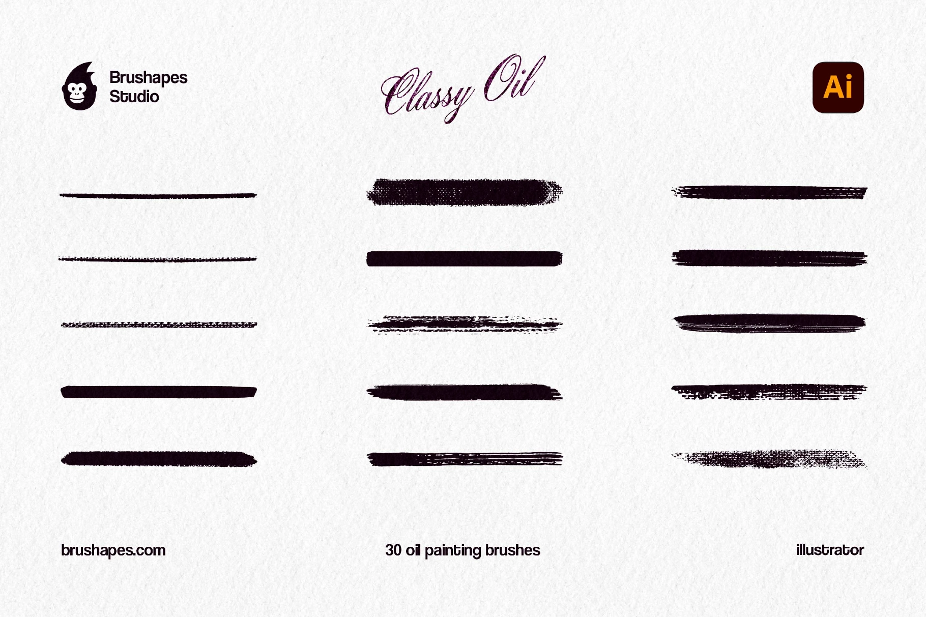 Classy Oil Illustrator Brushes