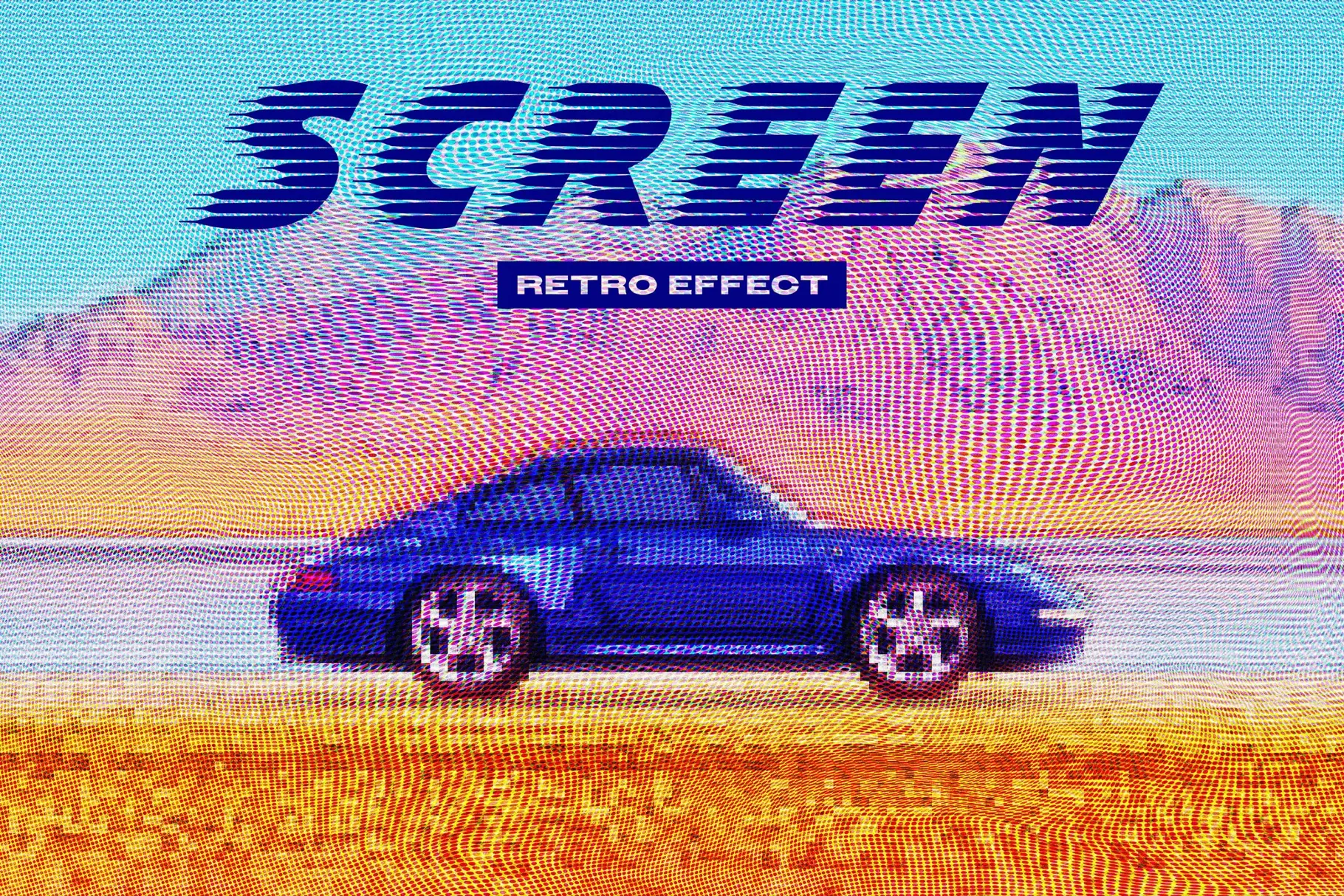 Pixelated Screen Photo Effect
