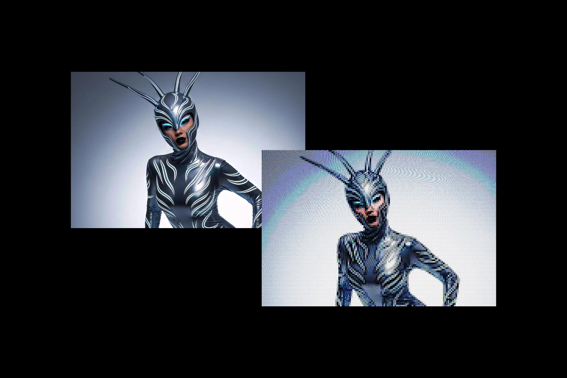 Pixelated Screen Photo Effect