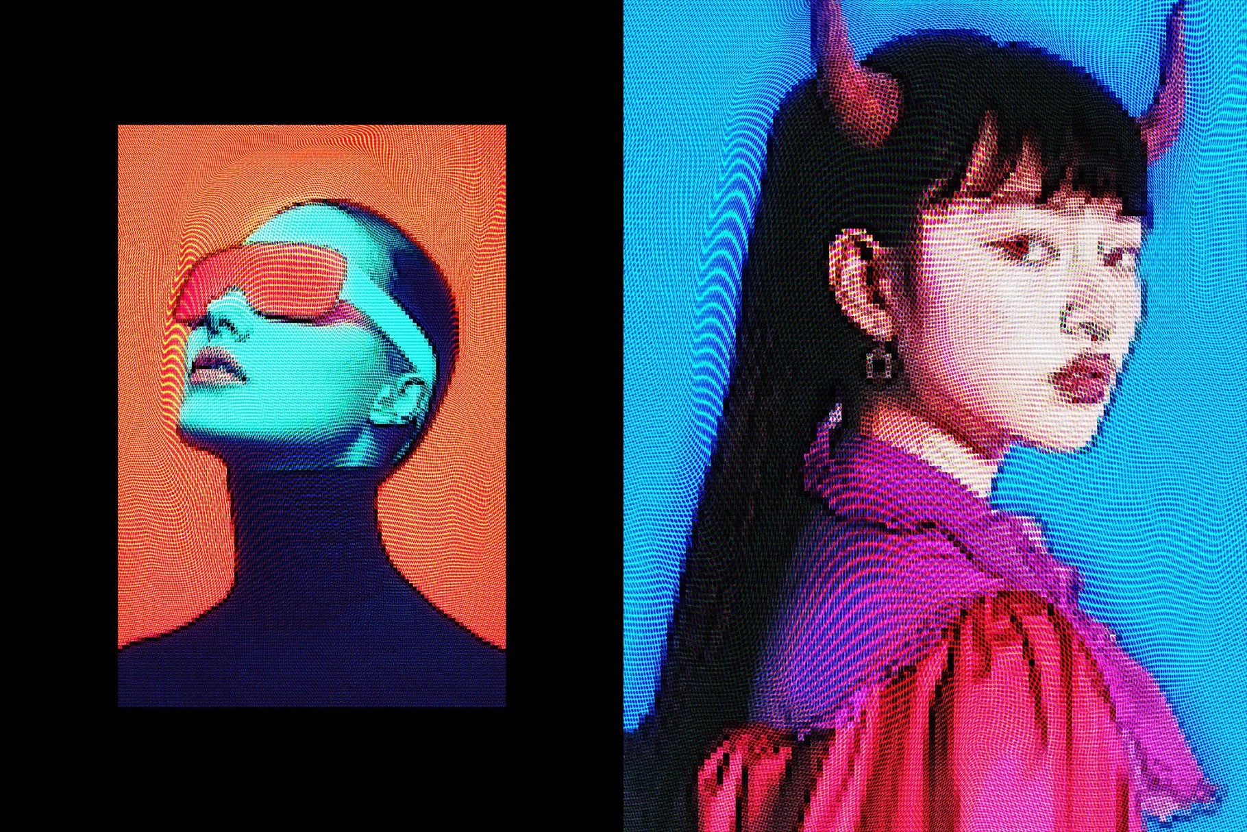 Pixelated Screen Photo Effect