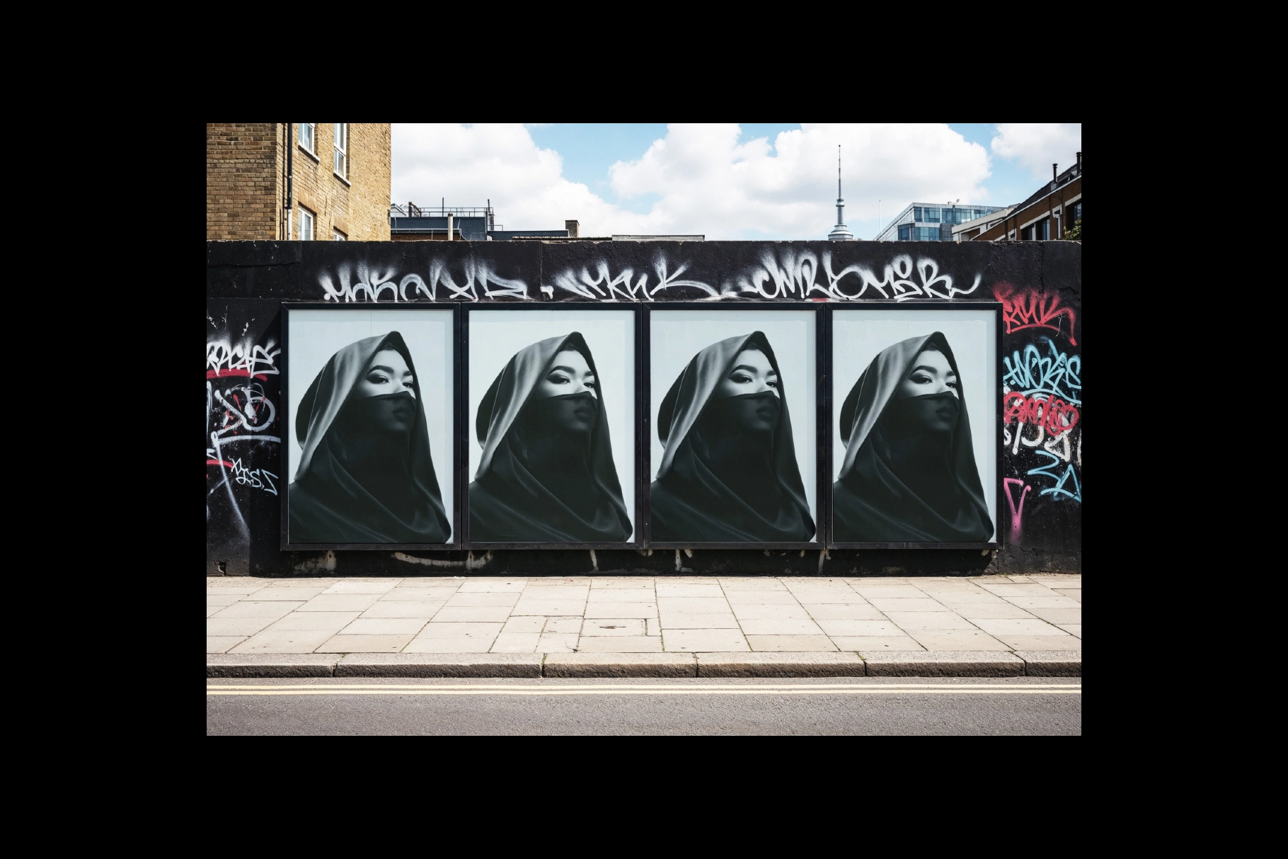 Poster Urban Street Mockup