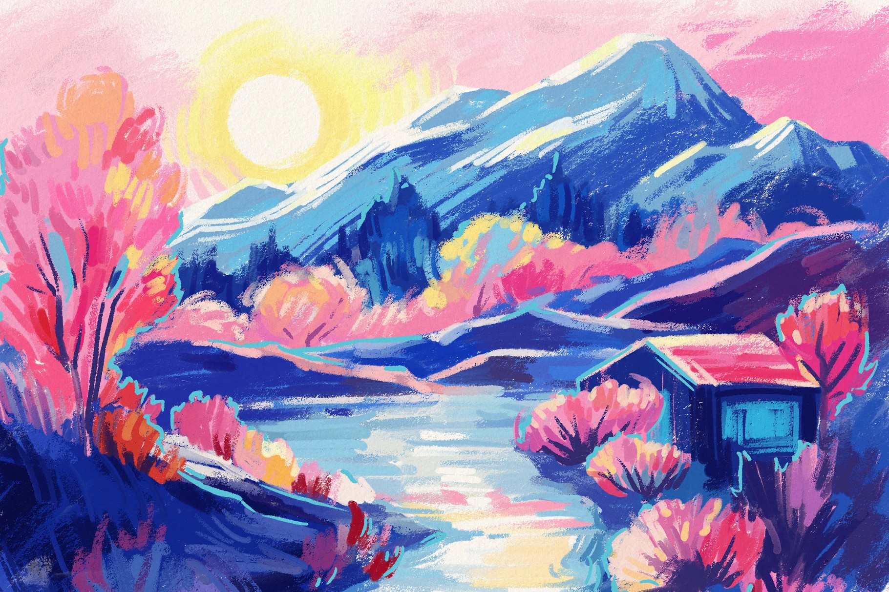 Multi-App Oil Pastel Brushes