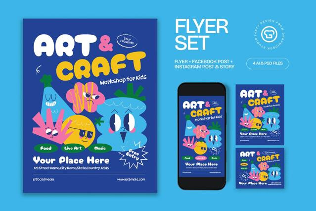 Art & Craft Workshop Flyer