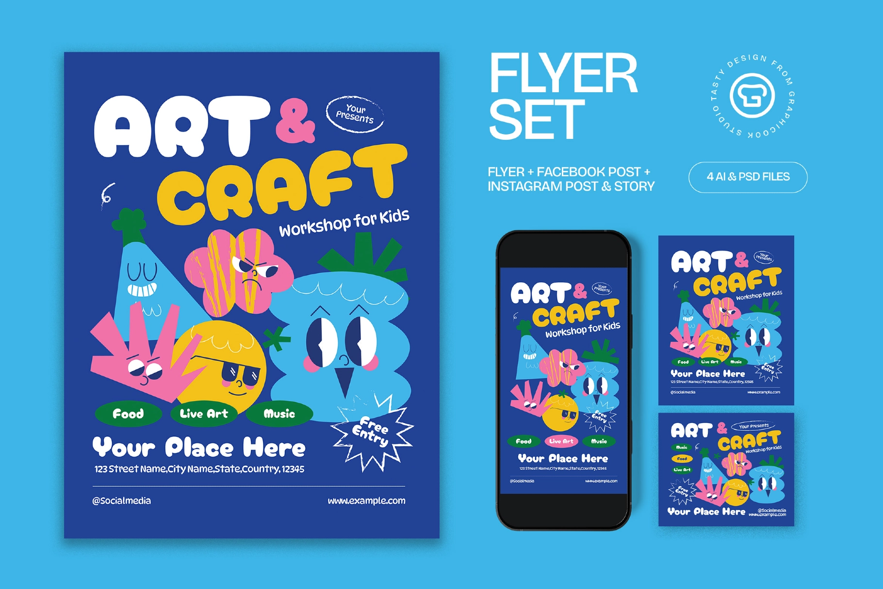 Art & Craft Workshop Flyer