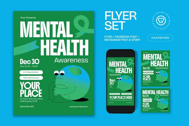 Mental Health Awareness Campaign Flyer