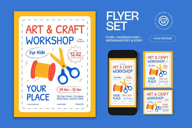 Art & Craft Workhsop Flyer