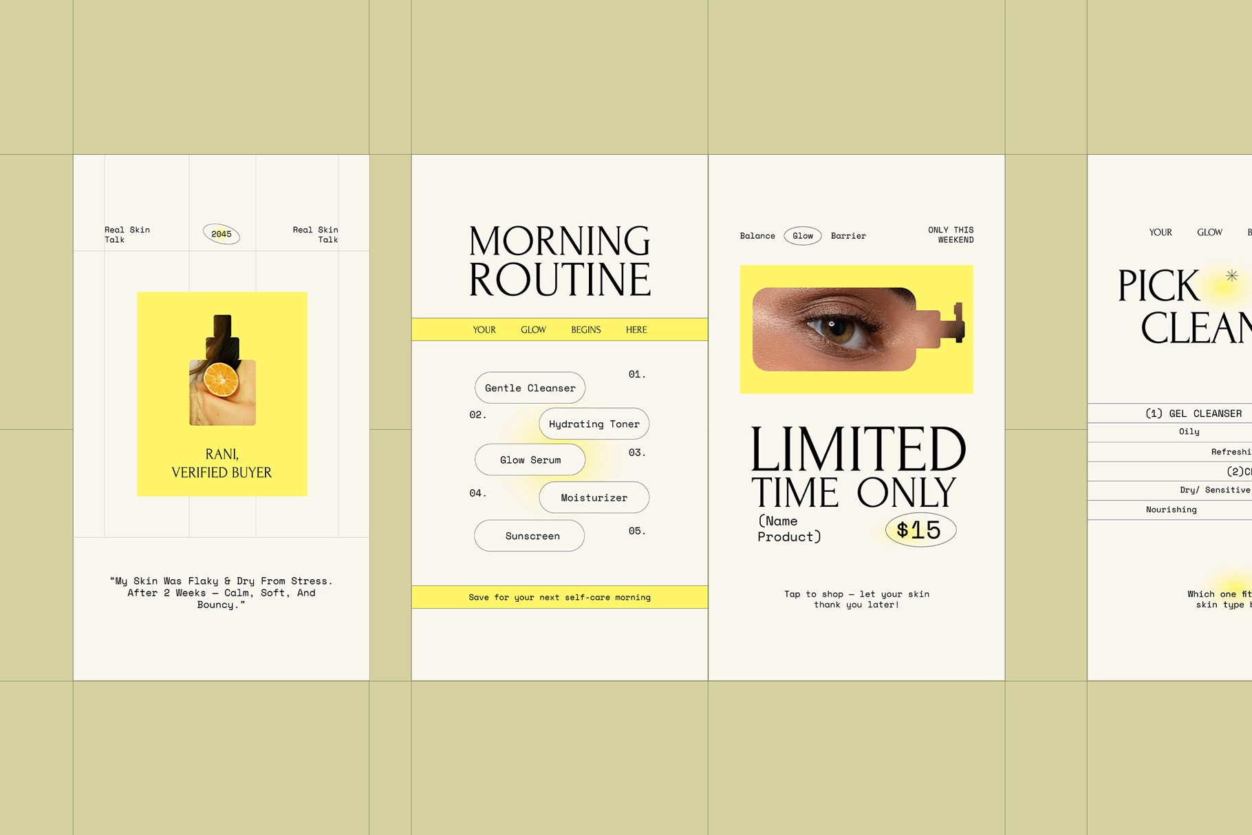 Beauty Skincare Instagram Pack - Adobe Template
