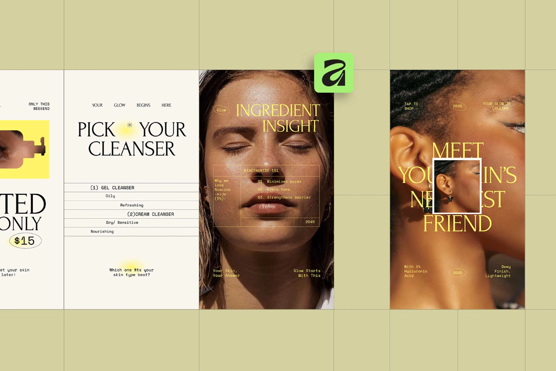 Beauty Skincare Instagram Pack Affinity Template