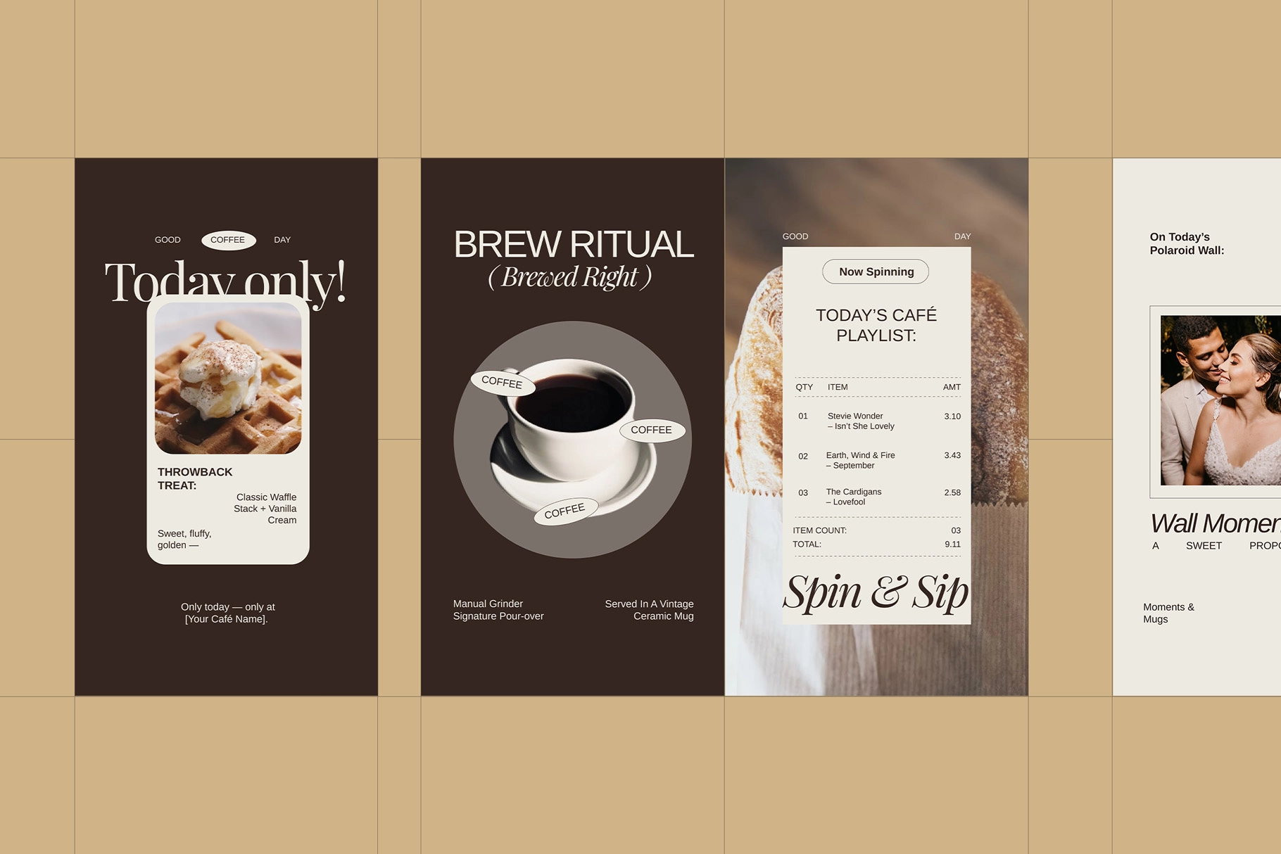Nostalgic Cafe Instagram Adobe Template