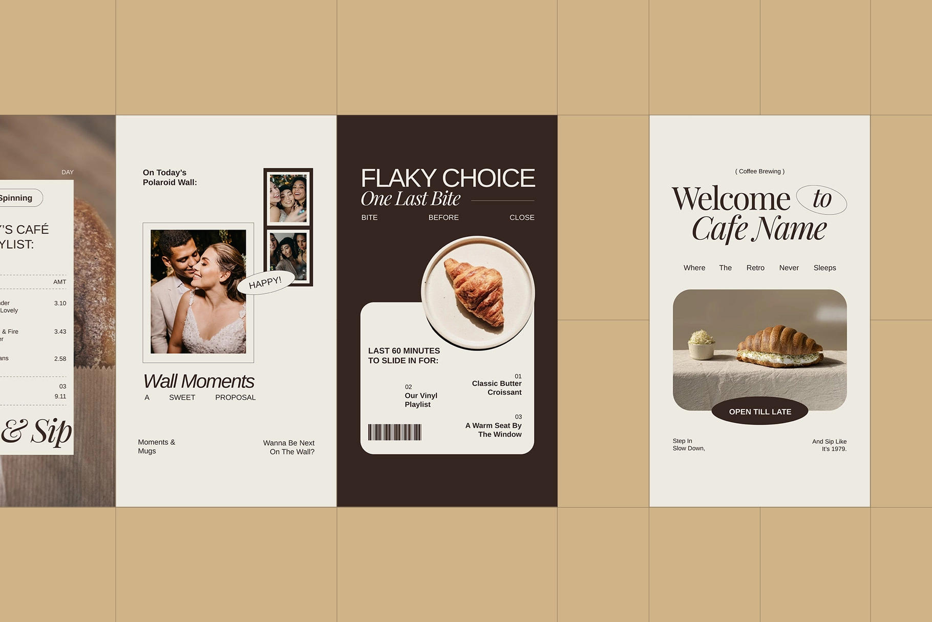 Nostalgic Cafe Instagram Adobe Template