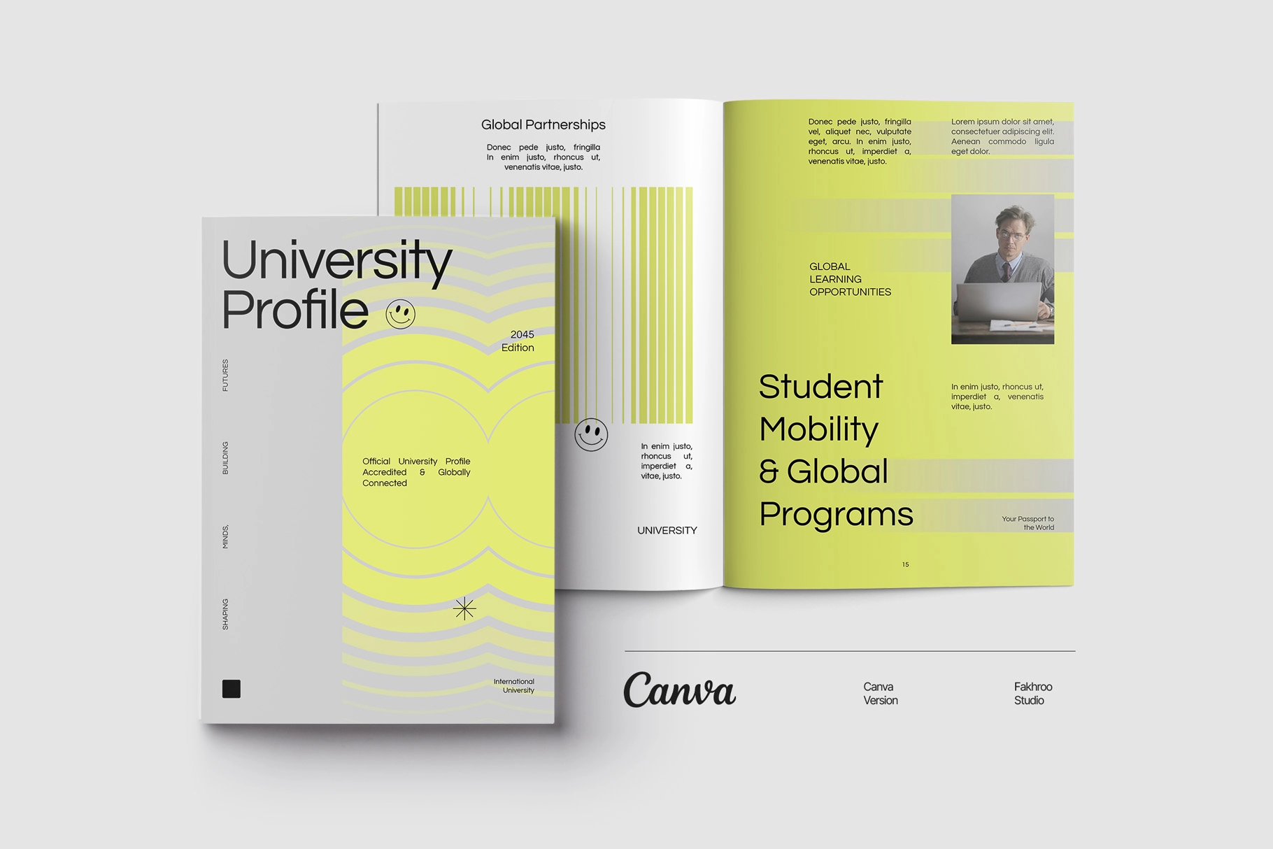 GEU - Geometric University Profile Canva Template