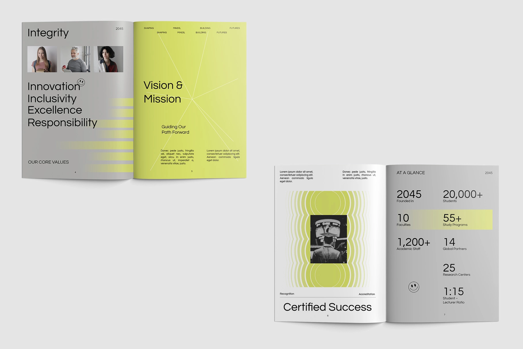 GEU - Geometric University Profile Canva Template