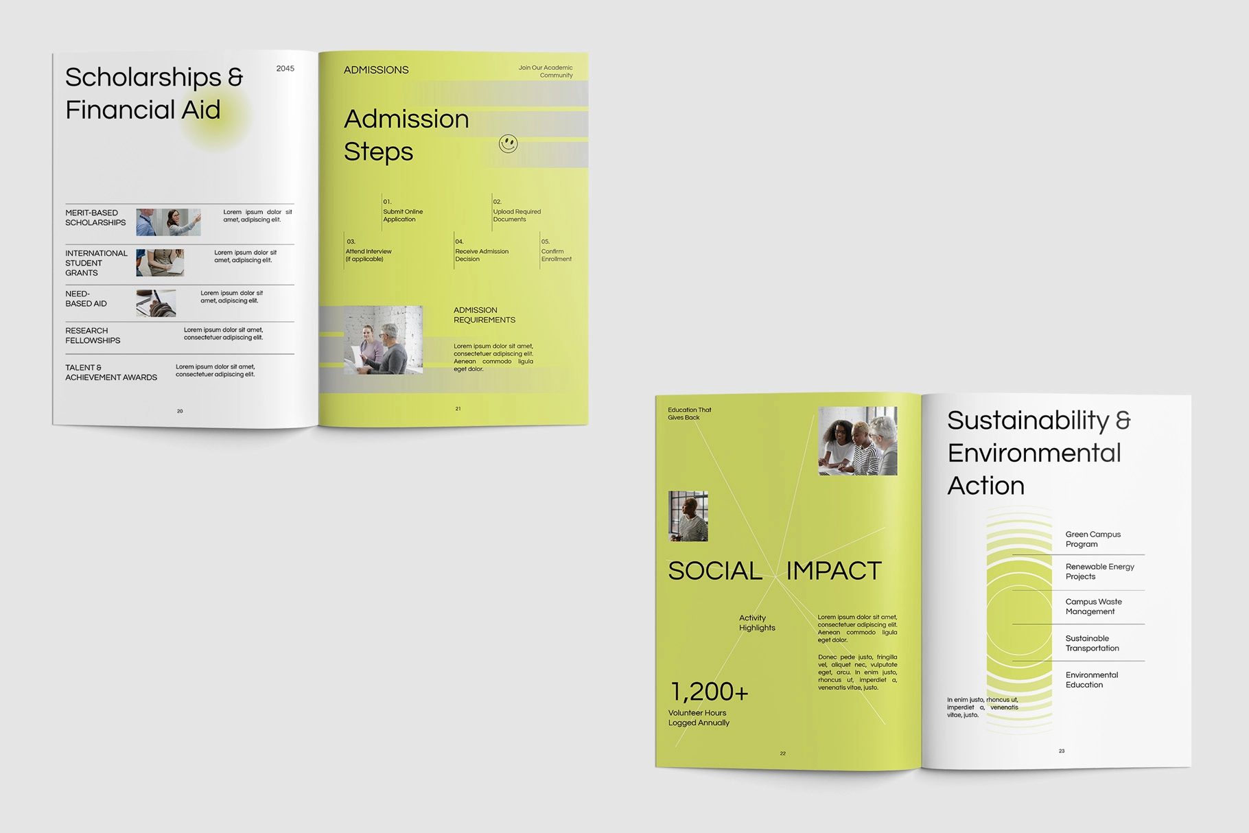 GEU - Geometric University Profile Canva Template