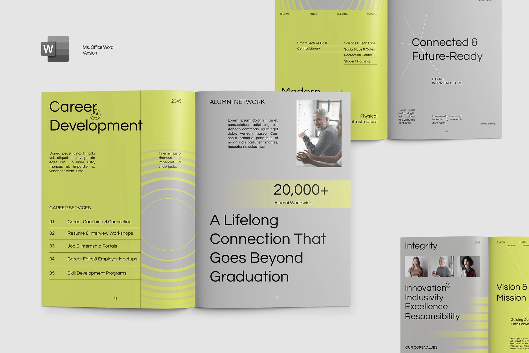 Geometric University Profile Ms. Word Template