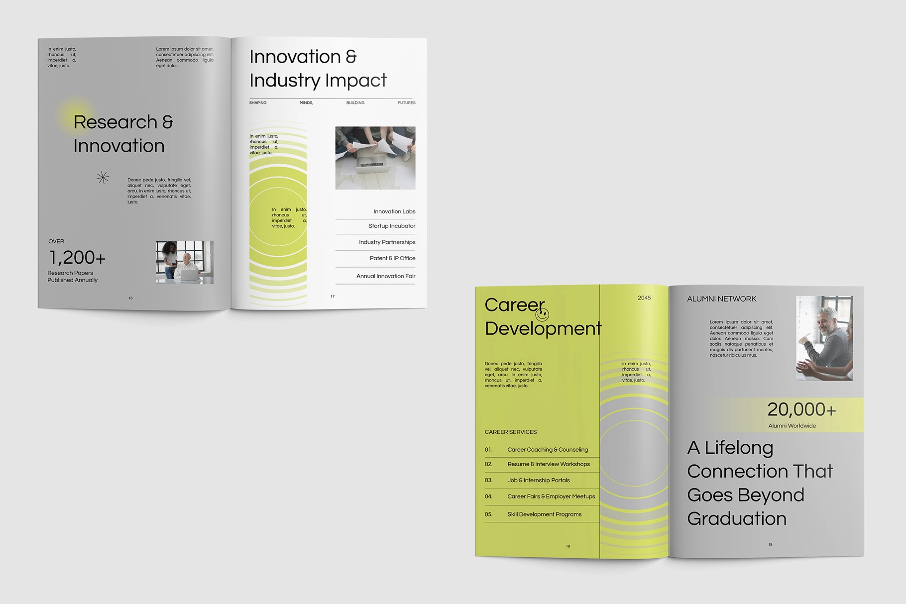 Geometric University Profile Ms. Word Template