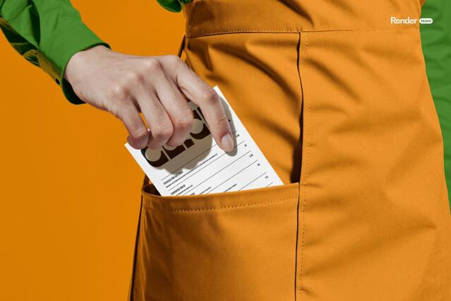 Restaurant Receipt Mockup