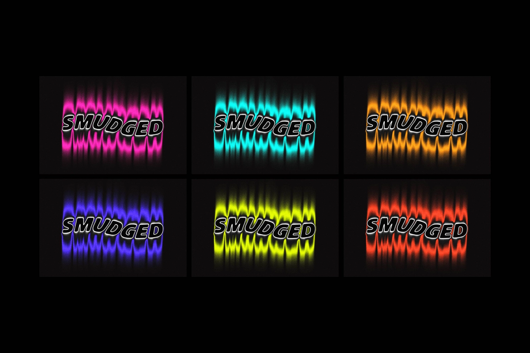 Smudged Melting Text Effect