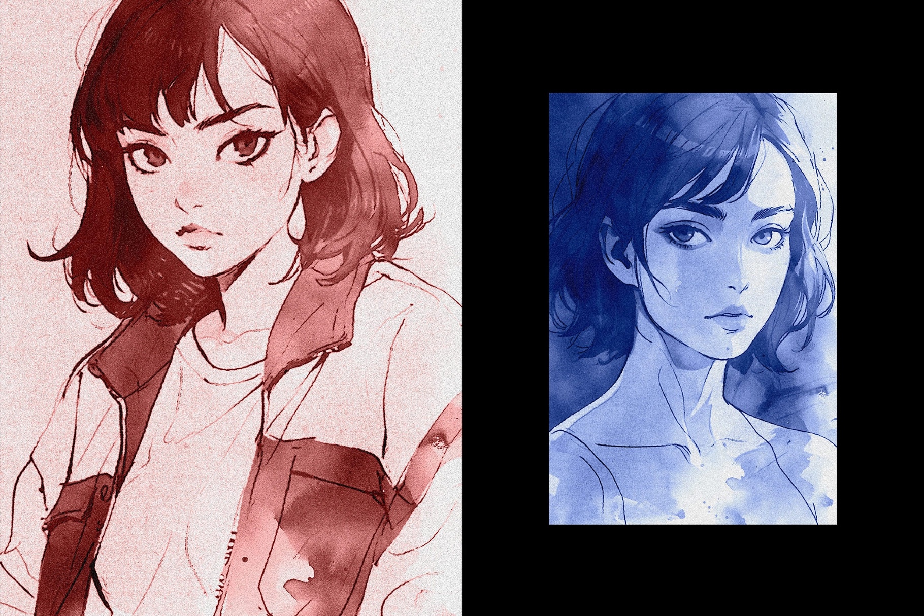 Ink Bleed Photo Effect