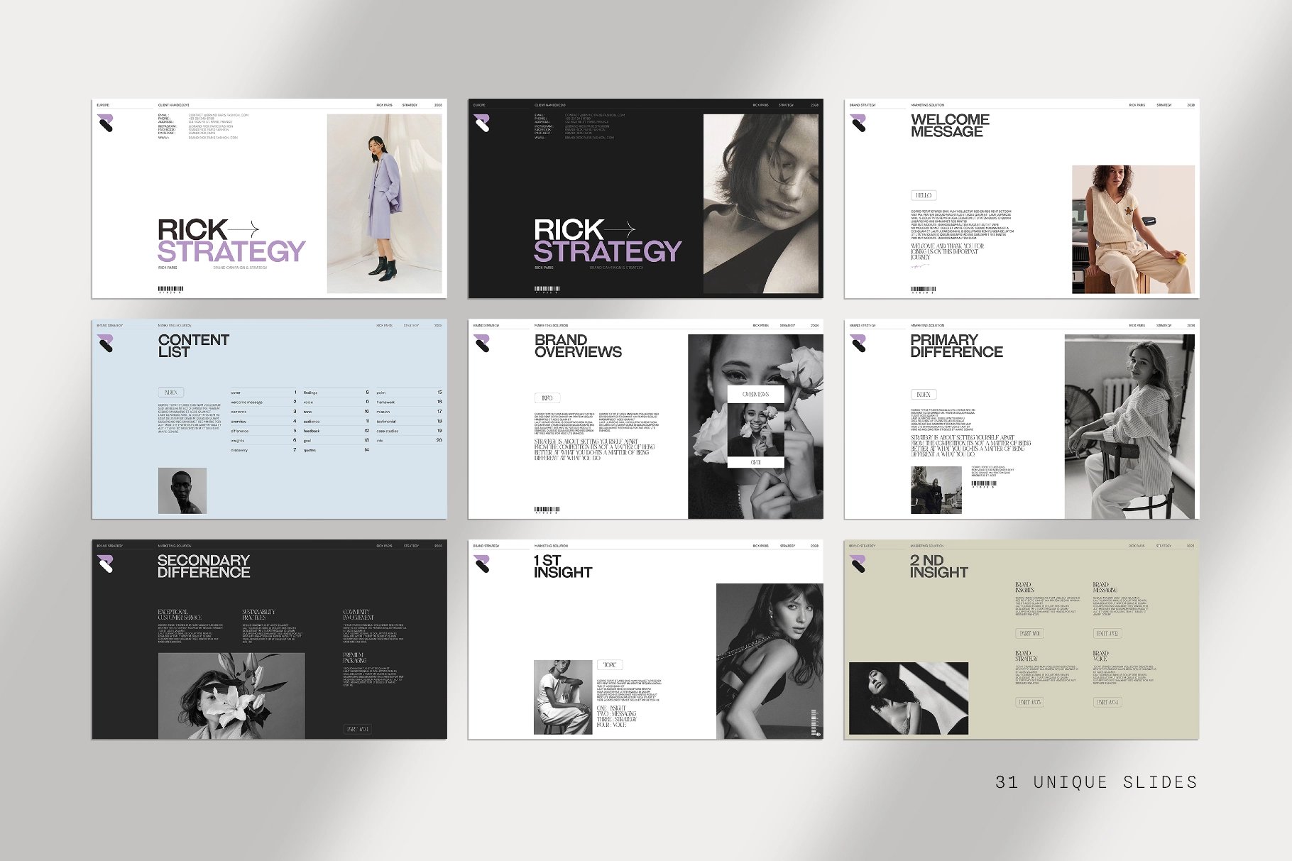 RICK | Brand Strategy Template