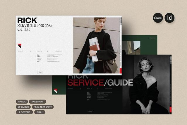 RICK | Service & Pricing Guide Template