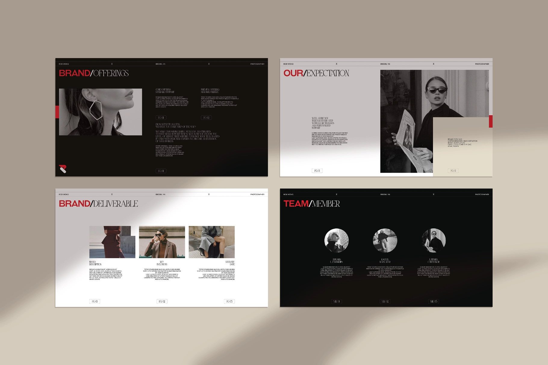 RICK | Service & Pricing Guide Template