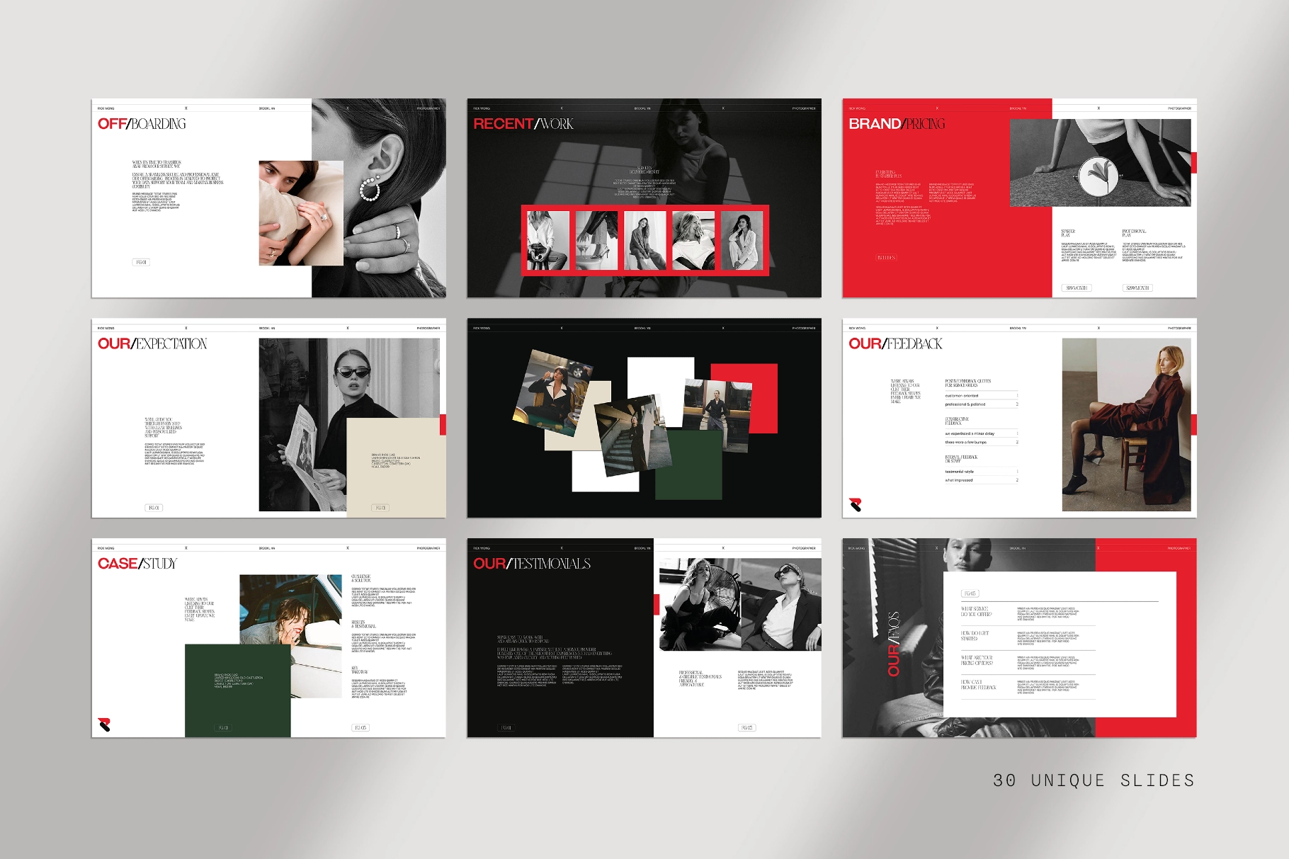 RICK | Service & Pricing Guide Template