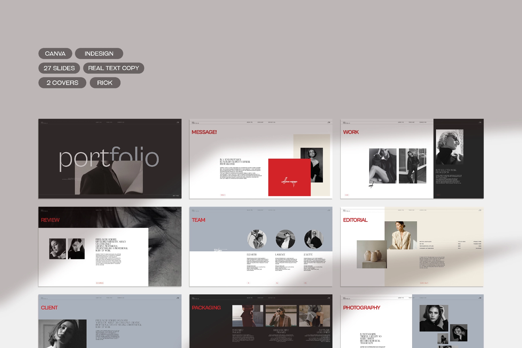 RICK | Portfolio Template
