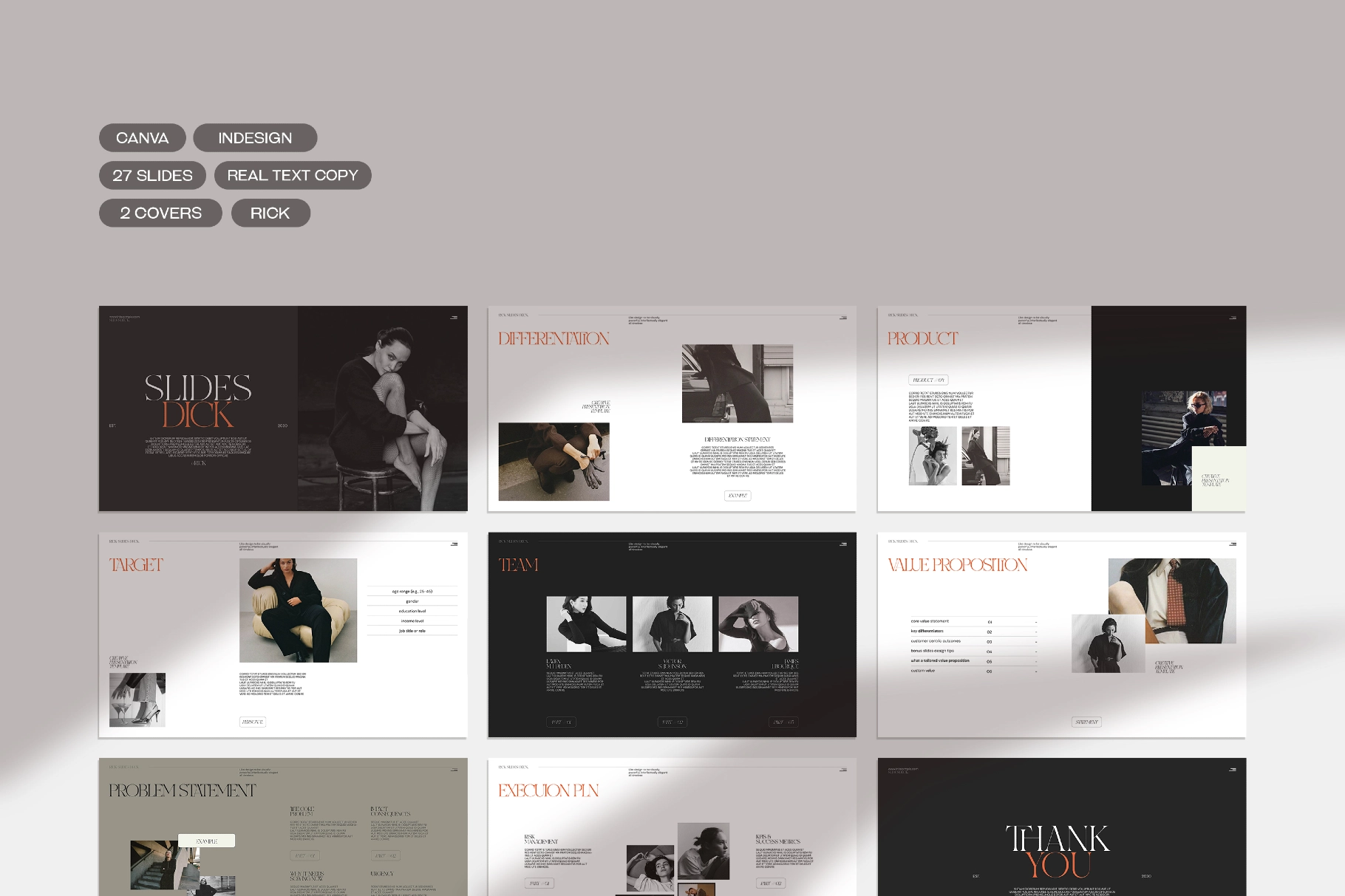 RICK | Slides Deck Template