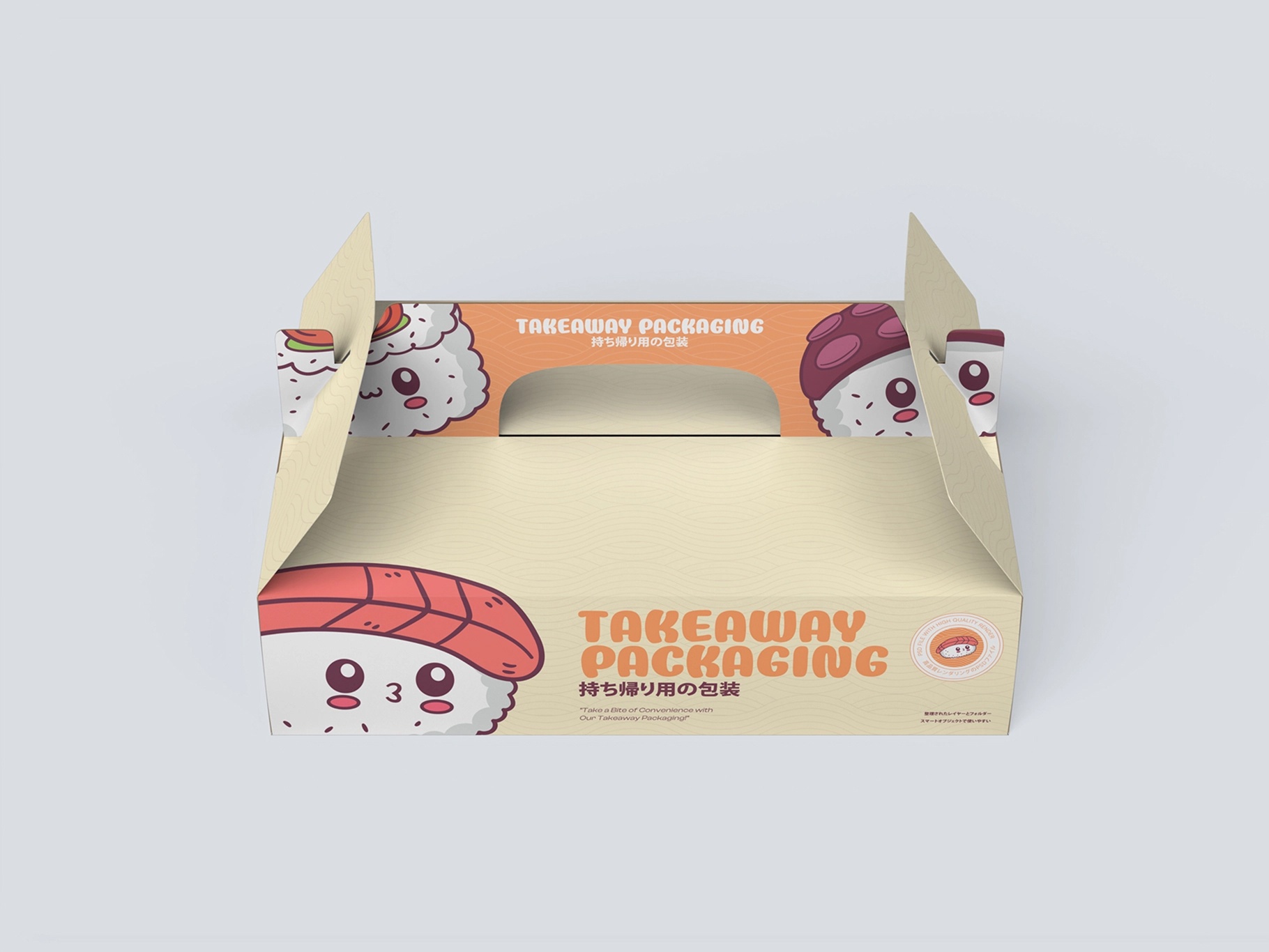 Takeaway Packaging Mockup Top View