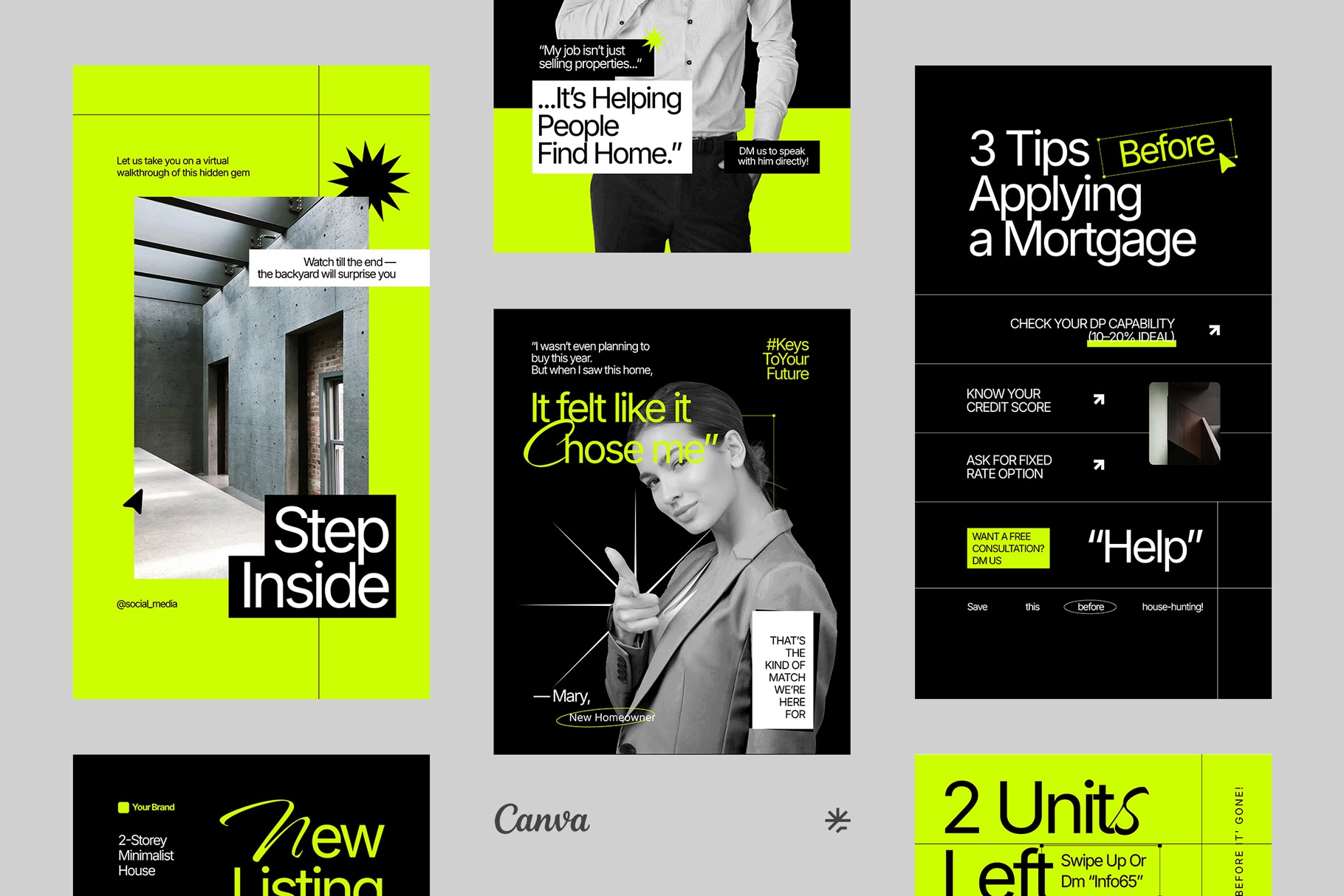 Real Estate Instagram Pack - Canva Template