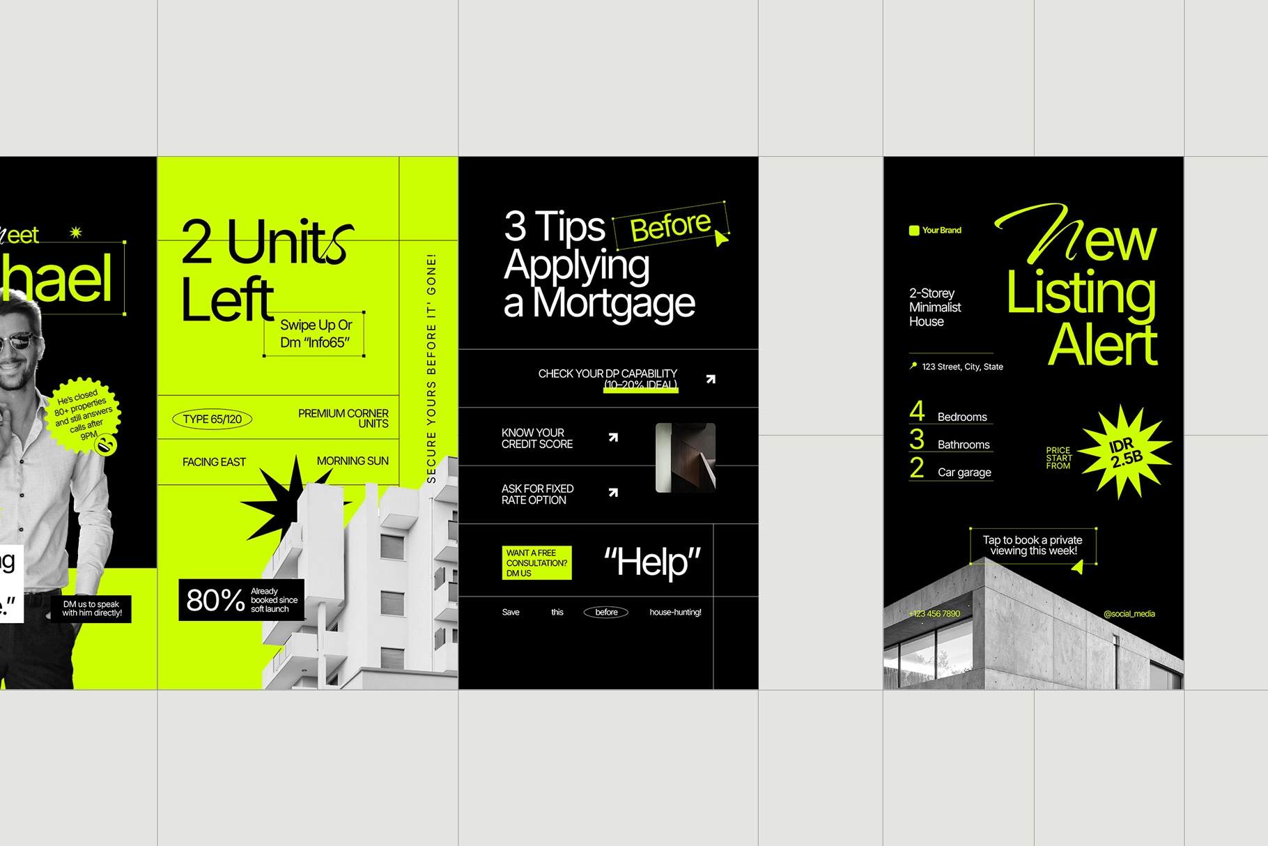 Real Estate Instagram Pack - Canva Template