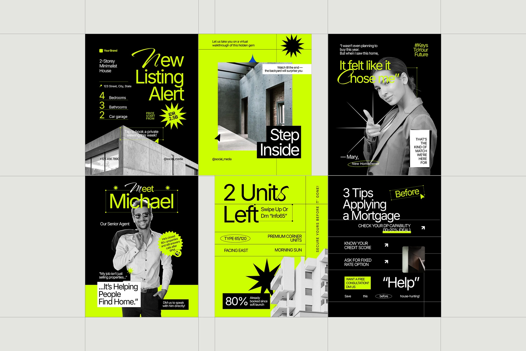 Real Estate Instagram Pack - Canva Template