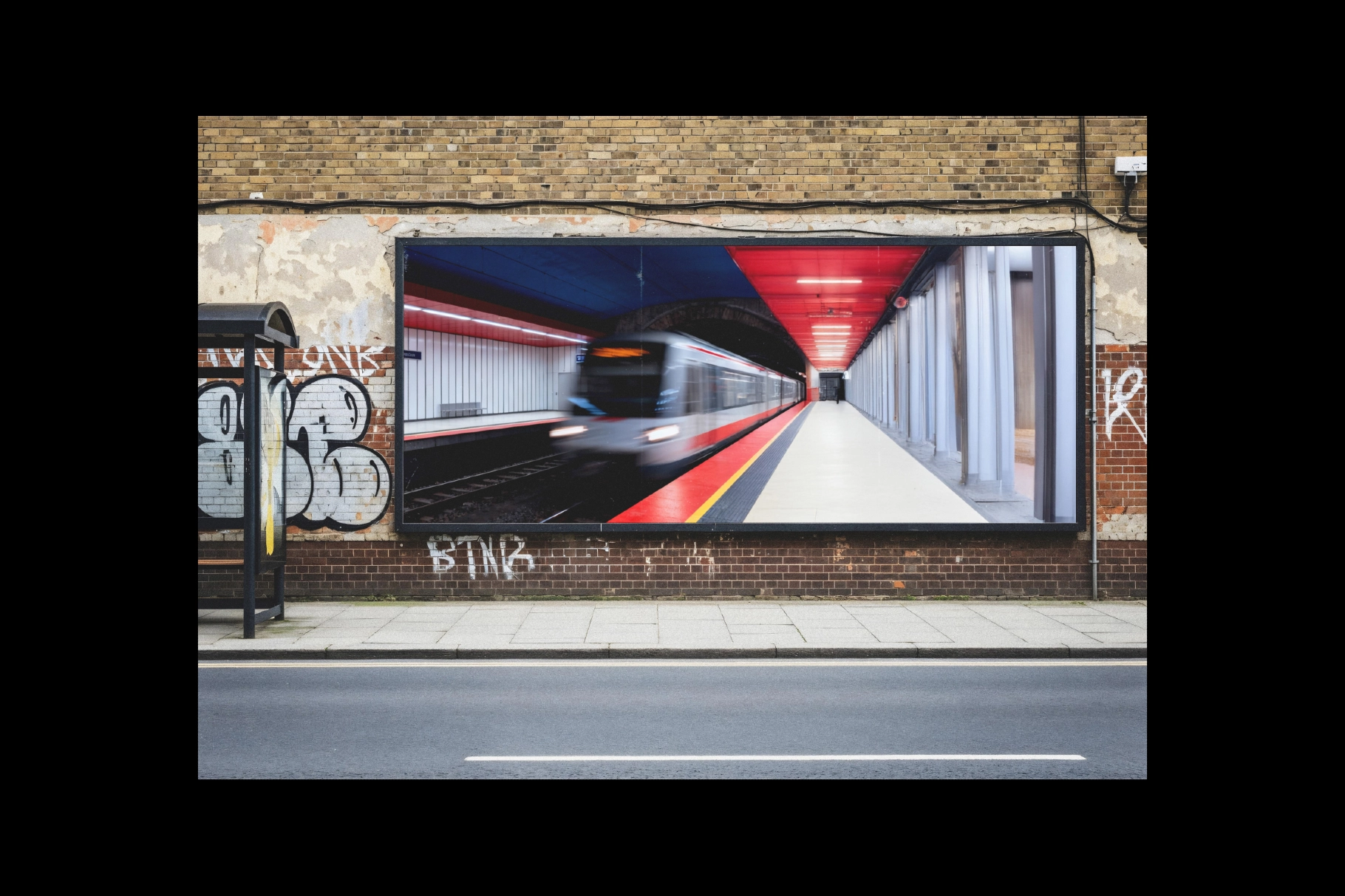 Billboard Urban Street Mockup