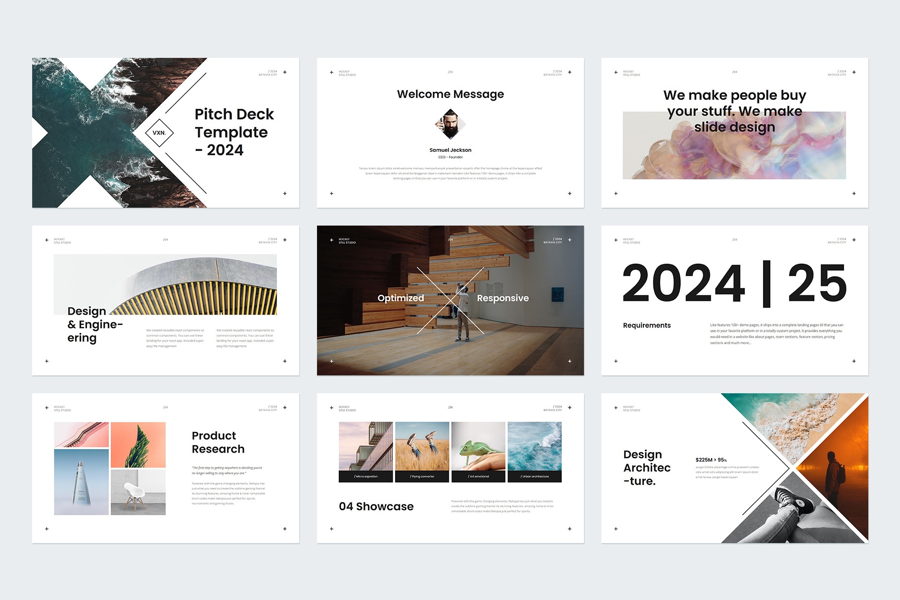 Miler Presentation Template Design