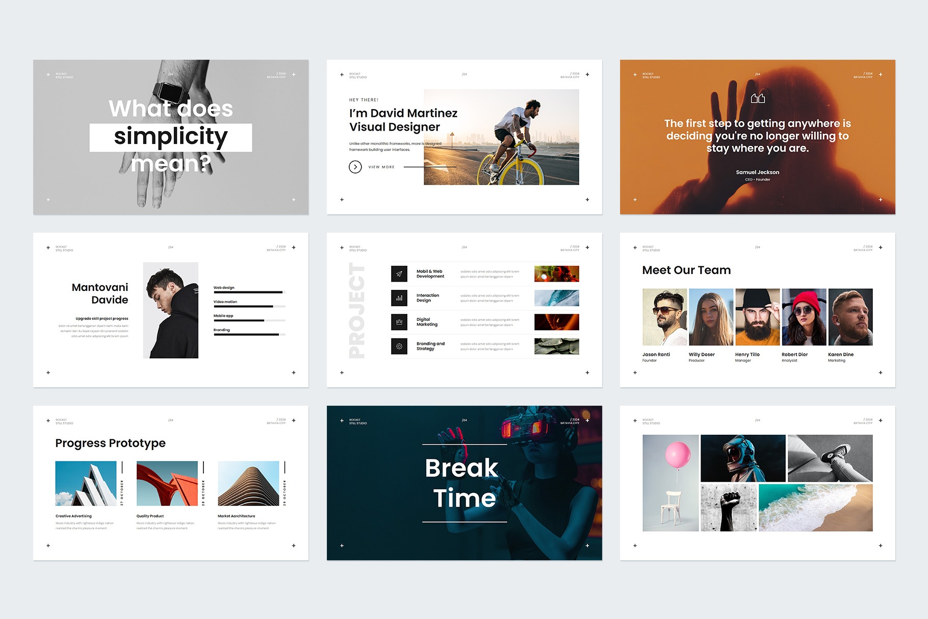 Miler Presentation Template Design