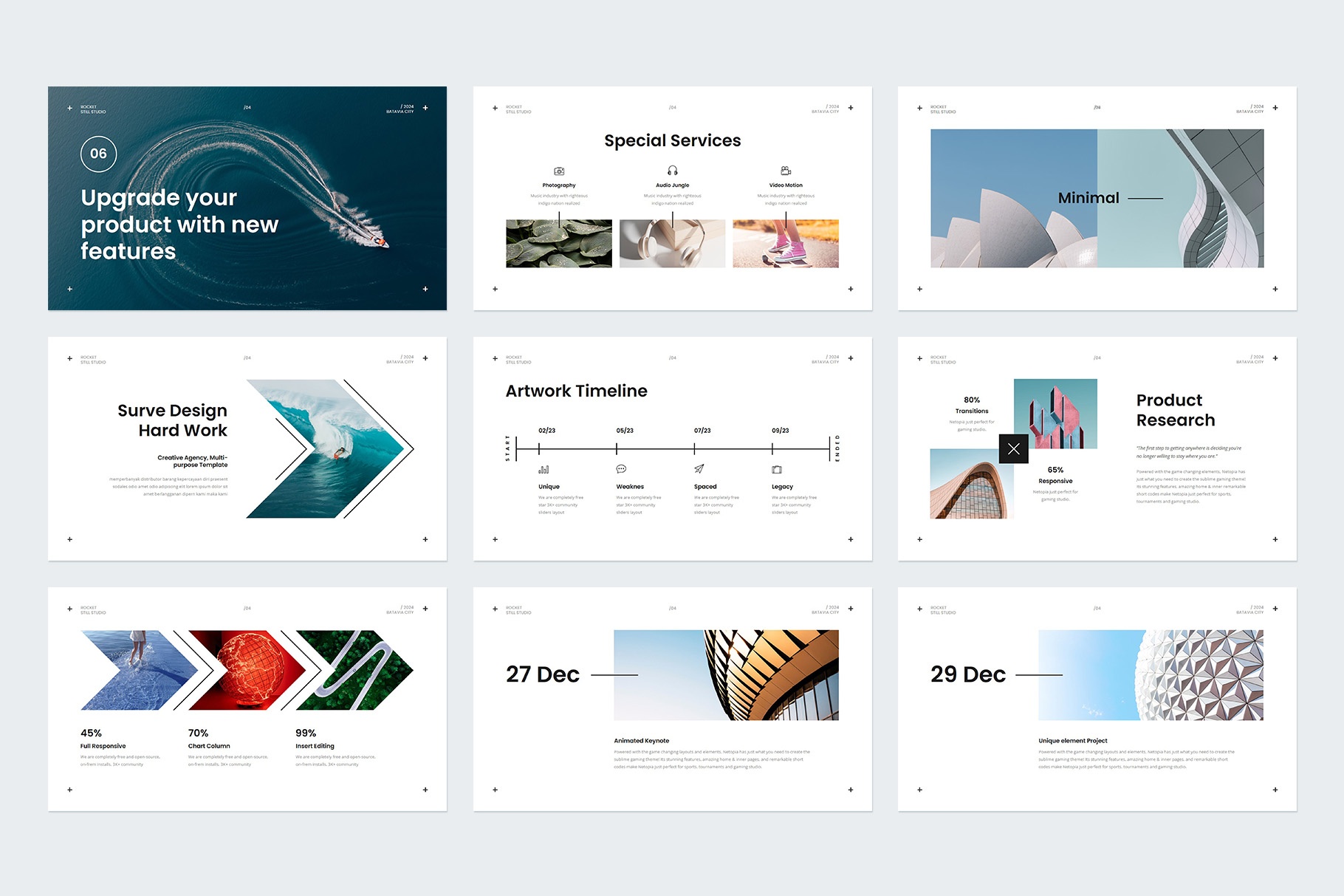 Miler Presentation Template Design