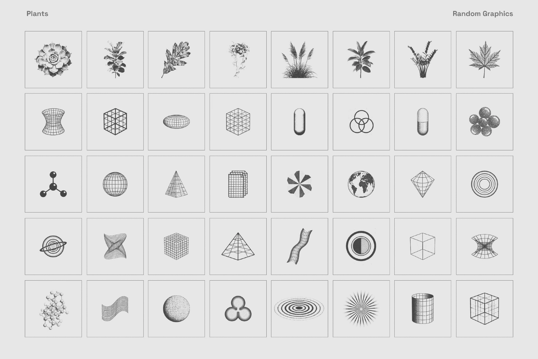 Photocopy Effect Illustrations Pack