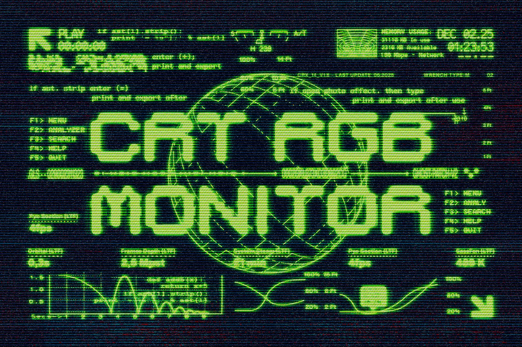 CRT Glowing Screen Text Effect