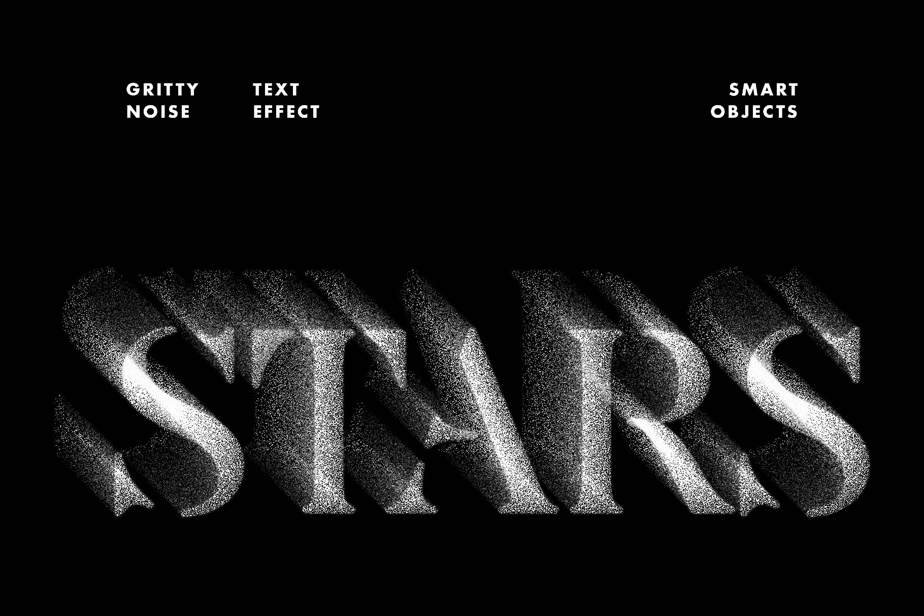 Gritty Noise Text Effect