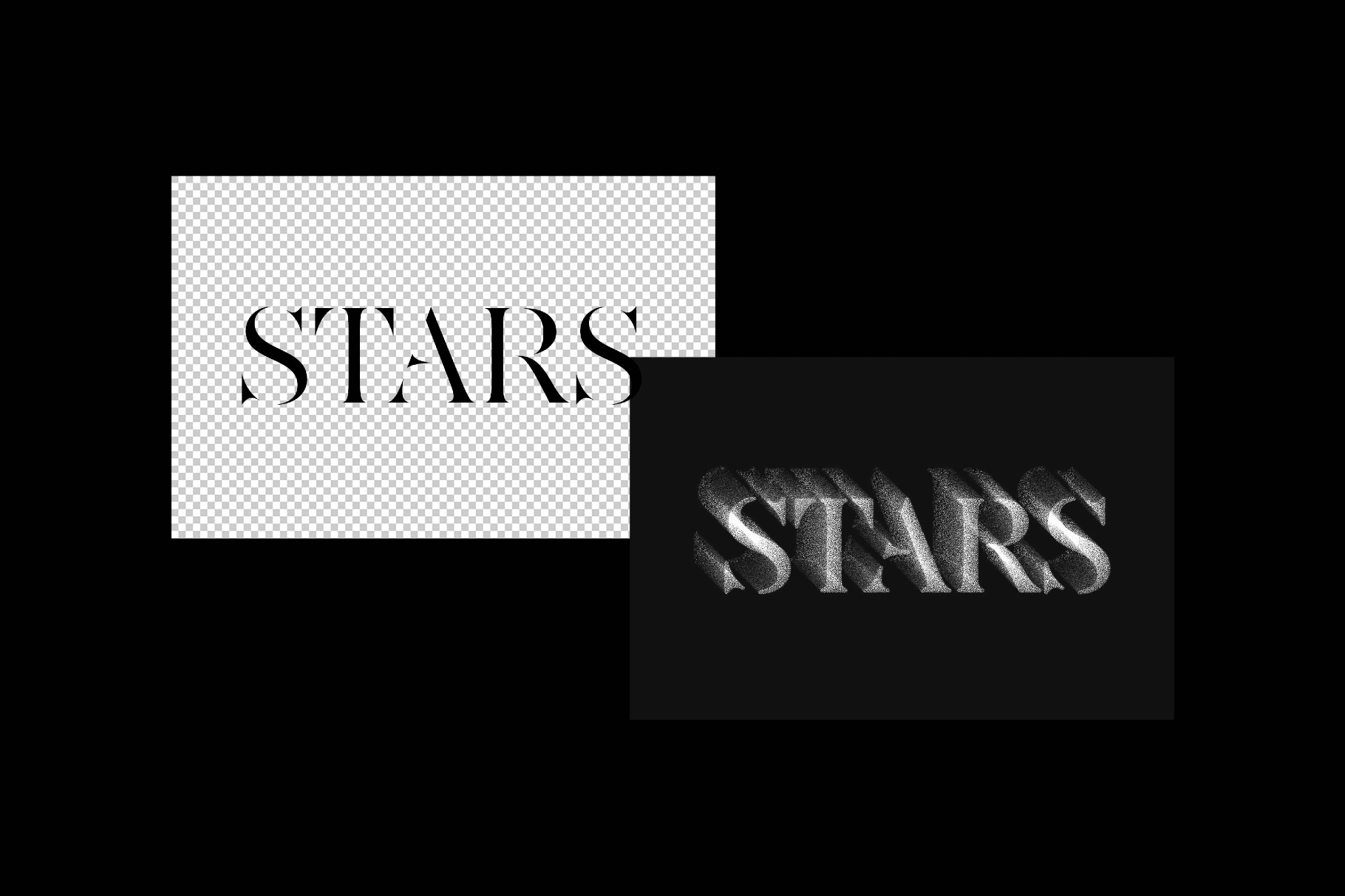 Gritty Noise Text Effect