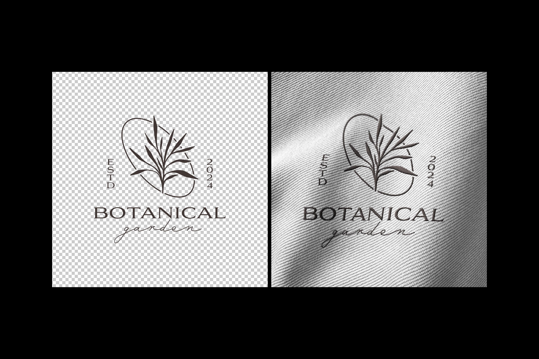 Stitching Embroidery Logo Mockup