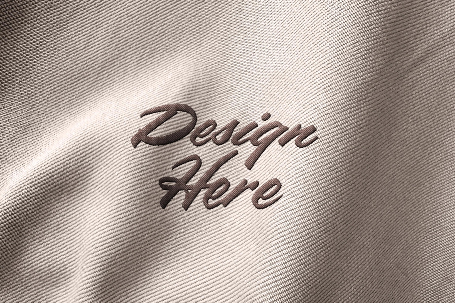 Stitching Embroidery Logo Mockup