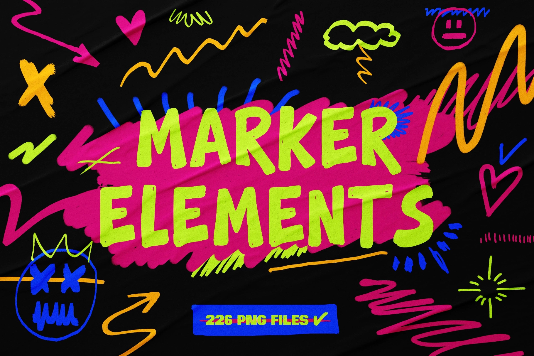 226 PNG Marker Elements