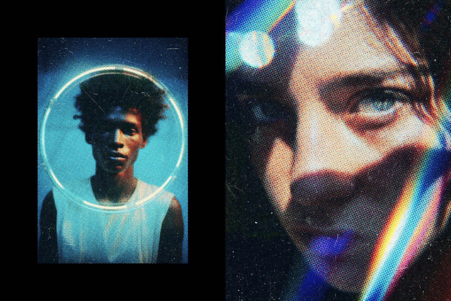 Original Zine Color Halftone Effect