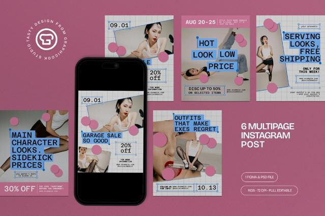 Fashion Sale Instagram Post Figma