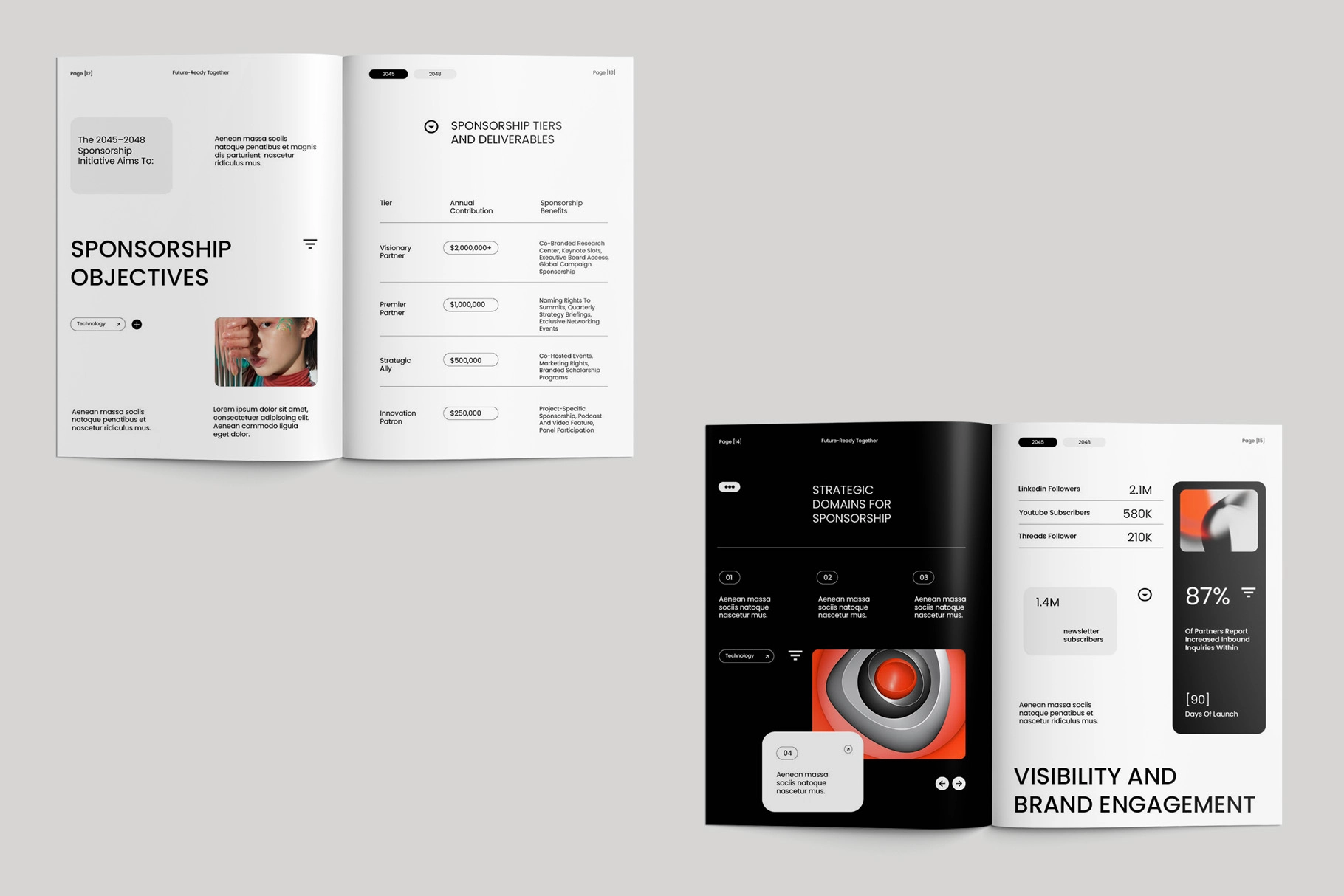 Minimalist Sponsorship Proposal Affinity Template